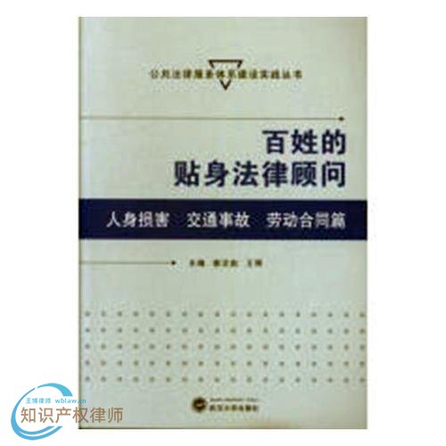 百姓的贴身法律顾问——人身损害 交通事故 劳动合同篇 - 学术专著