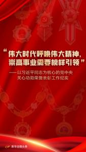 ·以习近平同志为核心的党中央关心功勋荣誉表彰工作纪实