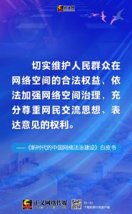 12张海报读懂新时代网络法治“中国方案”