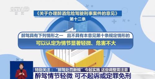 “醉驾处罚新规”28日起实施 这些调整需注意→